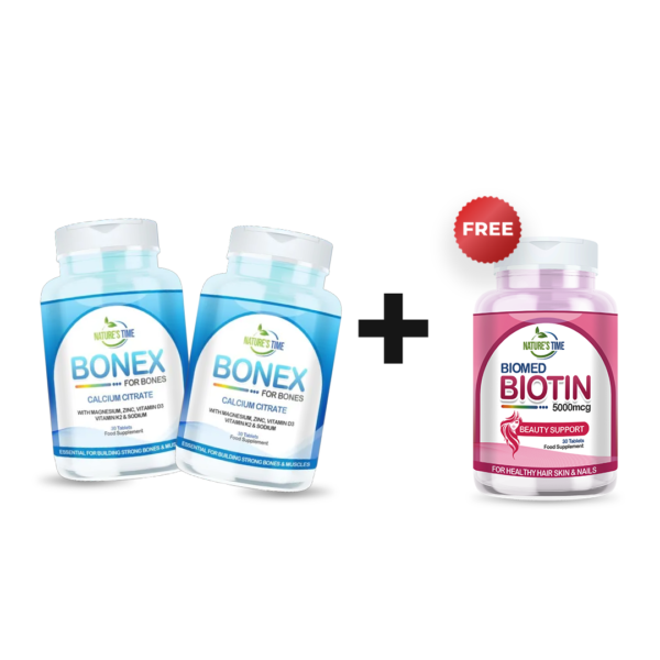 Buy 2 Bonex and Get 1 Biotin