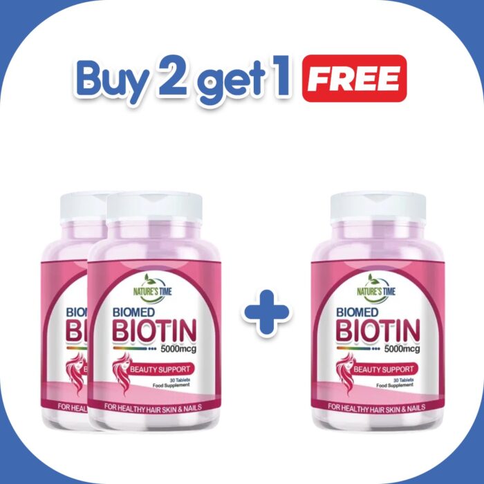 Buy 2 Biotin get 1 Free - Image 1