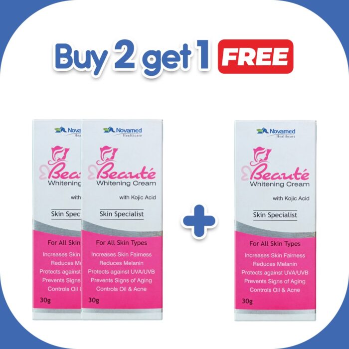 Buy 2 Beaute Whitening Cream Get 1 Free - Image 1